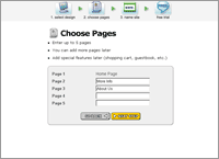 add website pages