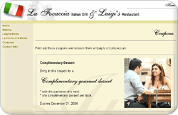 coupon page